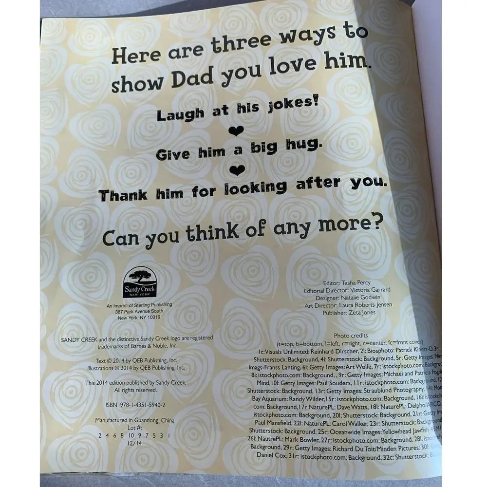 Children’s Hardcover Book Titled * I Love Dad * Fathers Day / Birthday Gift